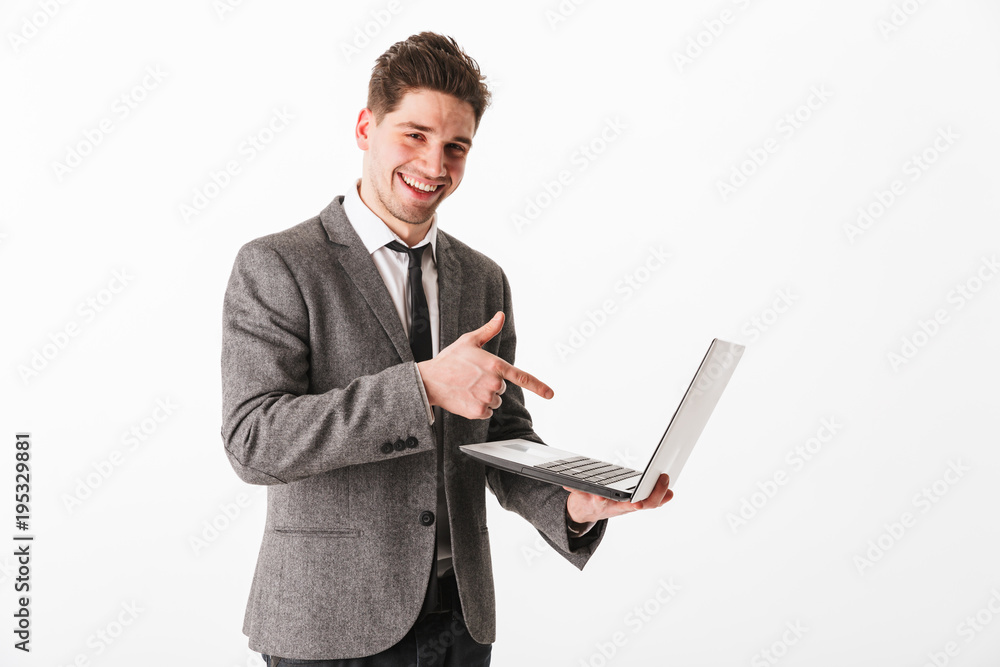 Portrait of a happy young businessman
