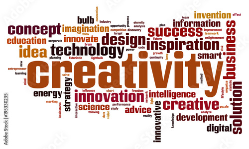 Obraz na płótnie Creativity word cloud
