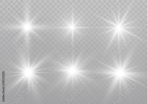 star on a transparent background,light effect,vector illustration. burst with sparkles.