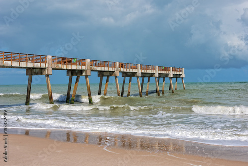 Pier Near Jaycee Park In Vero Beach Florida photo