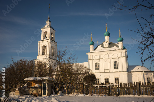 Church in Pereslavl Zalessky in the Yaroslavl Region, Russia photo