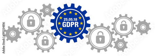 Gears Banner "GDPR" Europe