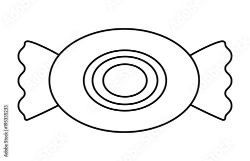 candy icon over white background, vector illustration