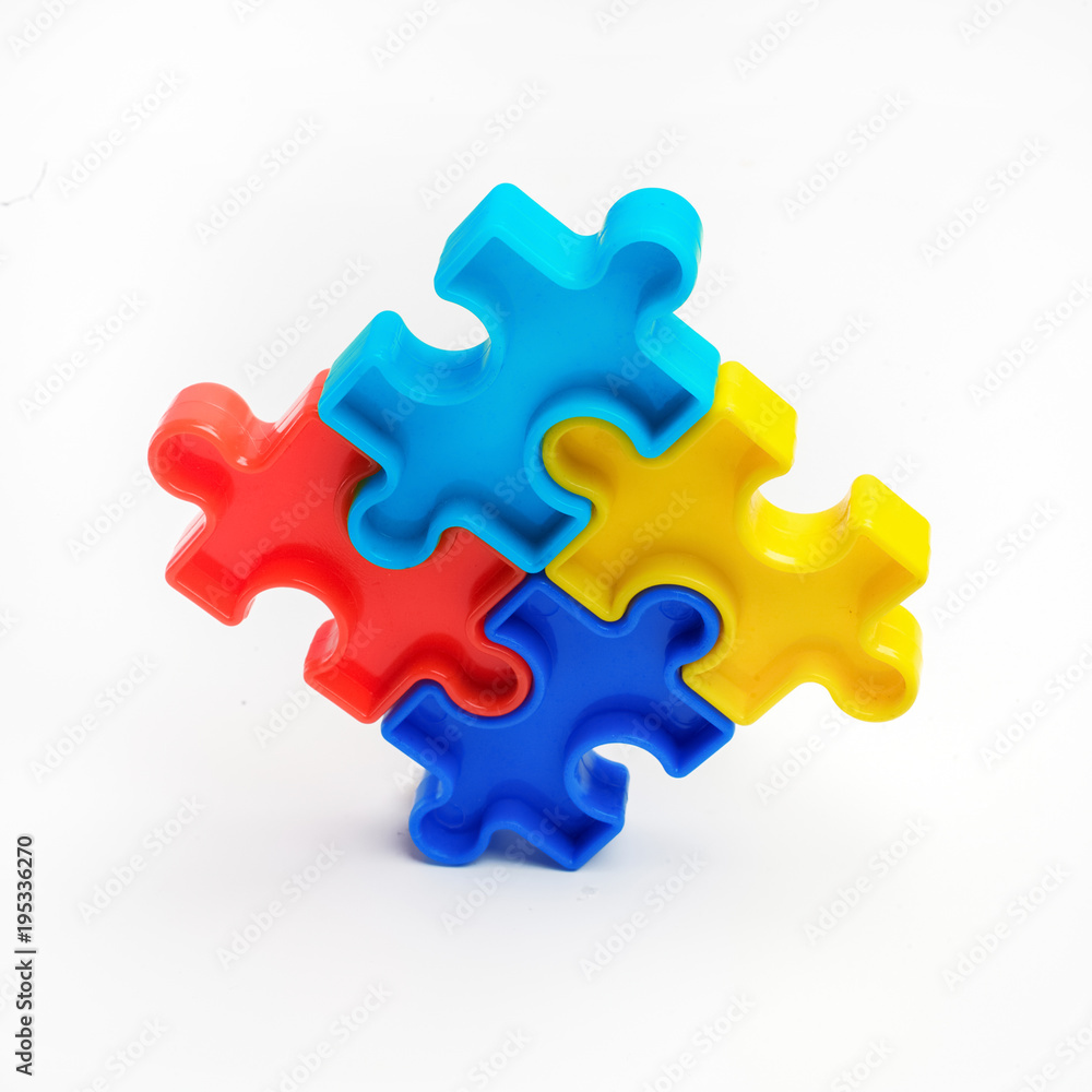 Puzzle: autism awareness day or month concept Puzzle: autism awareness day or month concept