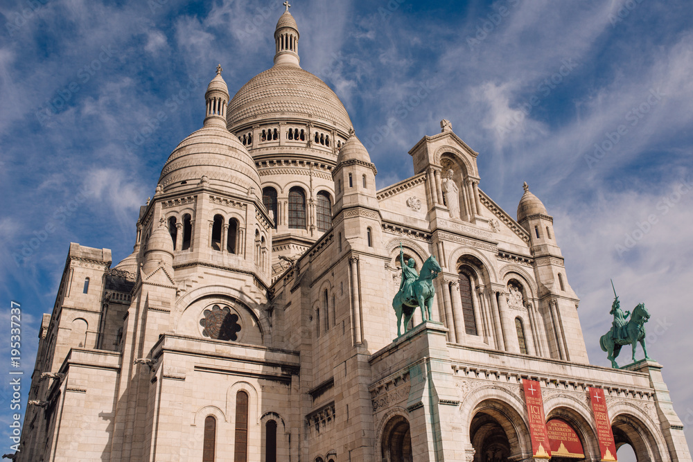 Basilica Sacre Coeur in Montmartre in Paris Basilica Sacre Coeur in Montmartre in Paris
