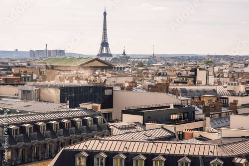 Paris, panorama of the city is visible from the survey site on the roof of the famous Gallery store Lafayette. © Aleksei Zakharov