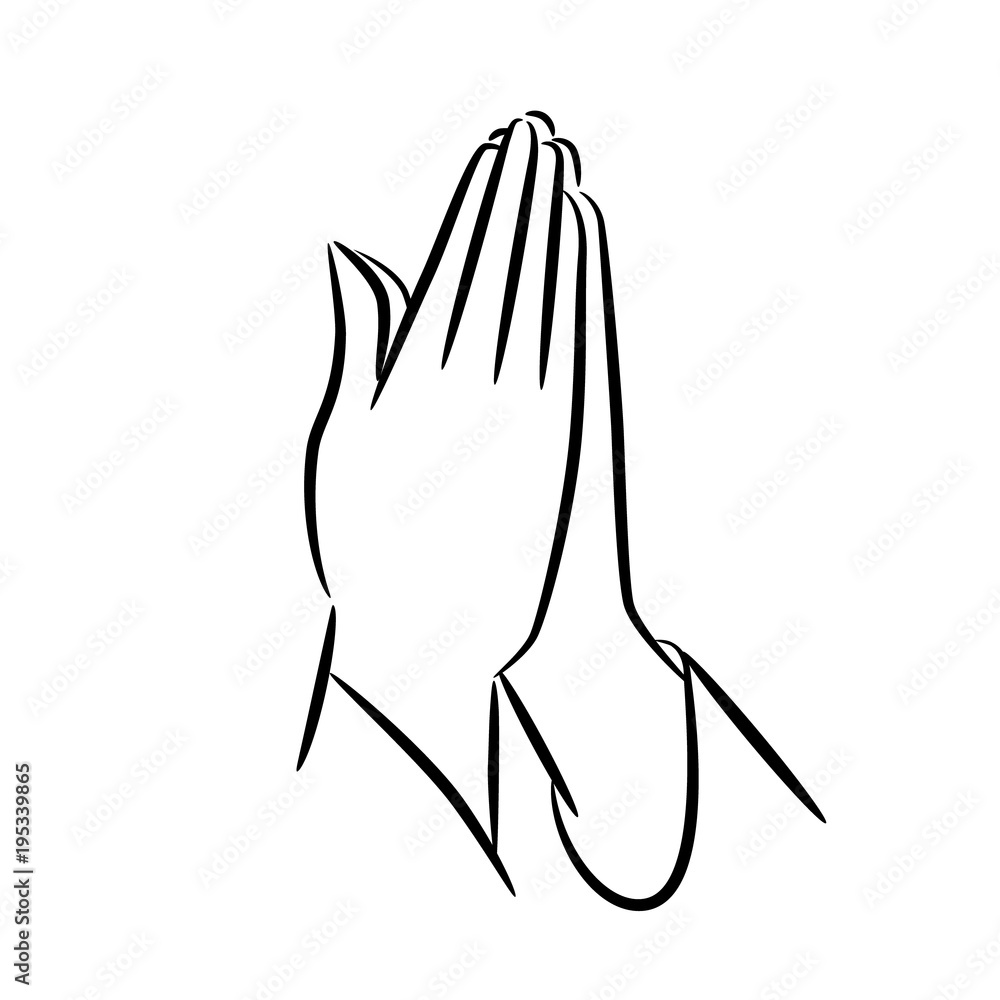 Praying hands icon. EPS10 vector illustration. Praying hands icon. EPS10 vector illustration.