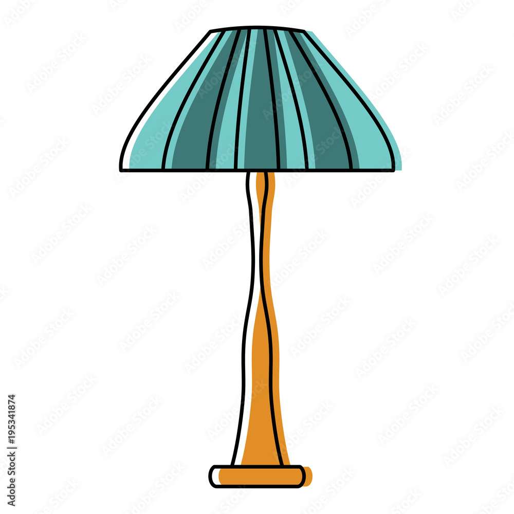 House lamp icon over white background, colorful design. vector illustration House lamp icon over white background, colorful design. vector illustration