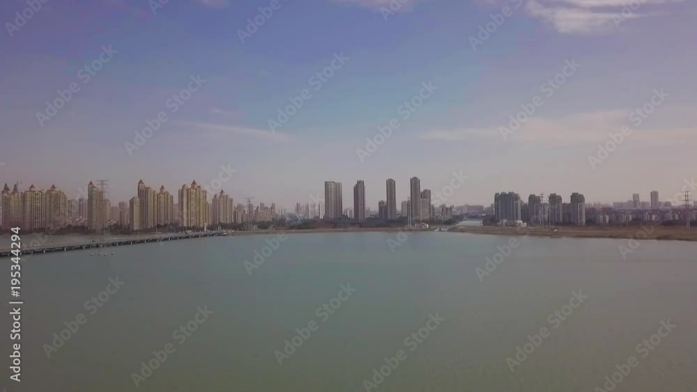 Aerial views on Chinese cities and road intersections Aerial views on Chinese cities and road intersections