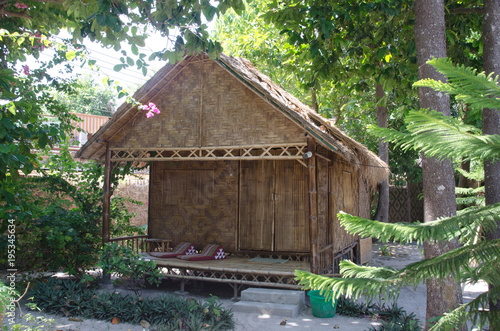 Wooden bamboo house, resort at Lipe island,Thailand