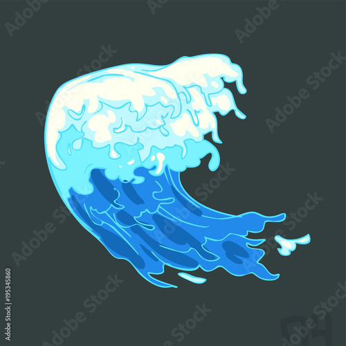 illustration of water splash © yorphasin