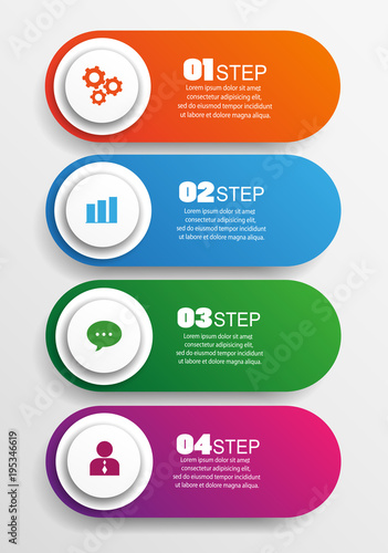 Infographic design vector and marketing icons can be used for workflow layout, diagram, annual report, web design. Business concept with options, steps or processes. Vector eps 10