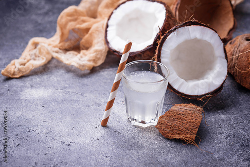 Fresh natural healthy  coconut water.