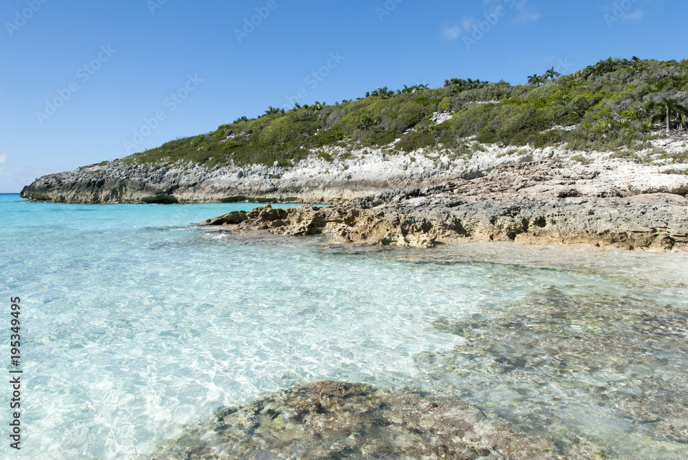 Caribbean Island Rocky Beach