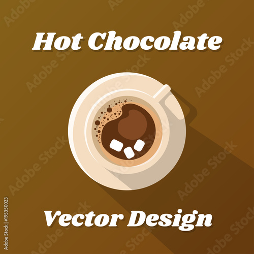 Cup of hot Chocolate concept design, Illustration EPS10