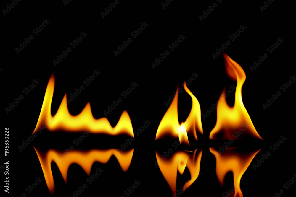 very hot fire abstract background. fire on the black background. very hot fire abstract background. fire on the black background.