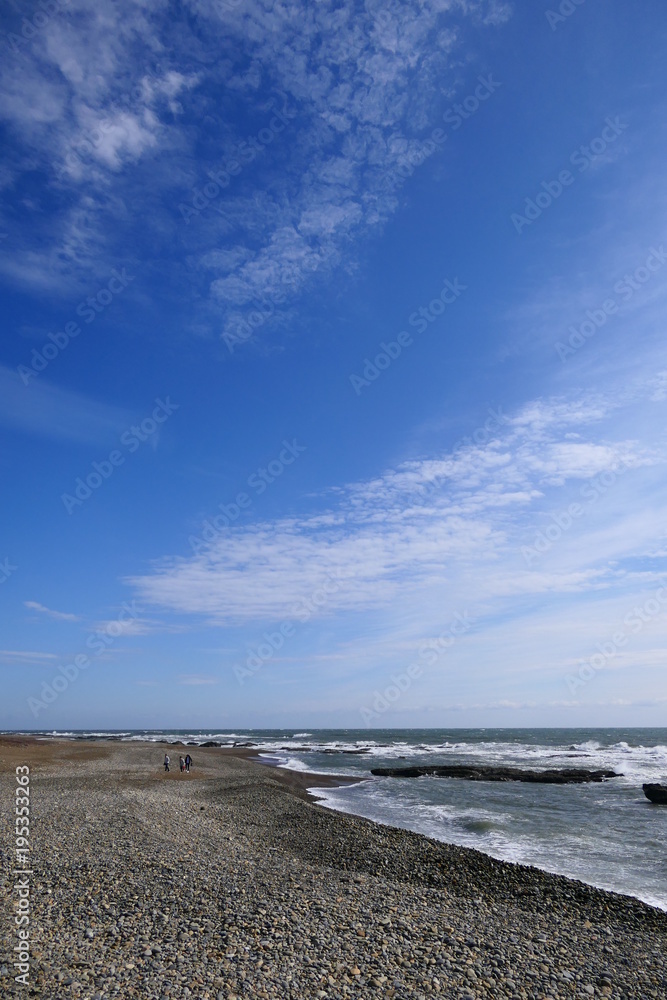 大洗海岸。大洗　茨城　日本。三月上旬。