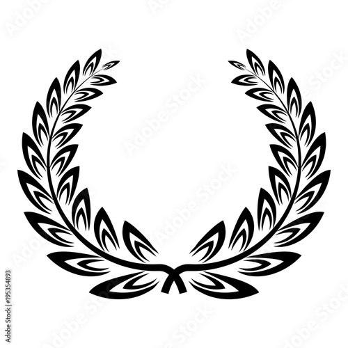 Certified wreath icon. Simple illustration of certified wreath vector icon for web