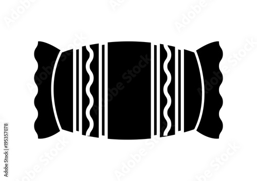 candy icon over white background, vector illustration