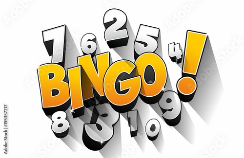 Creative Abstract Bingo Jackpot symbol vector illustration
