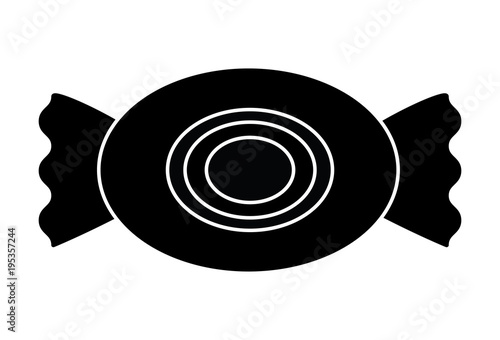 candy icon over white background, vector illustration