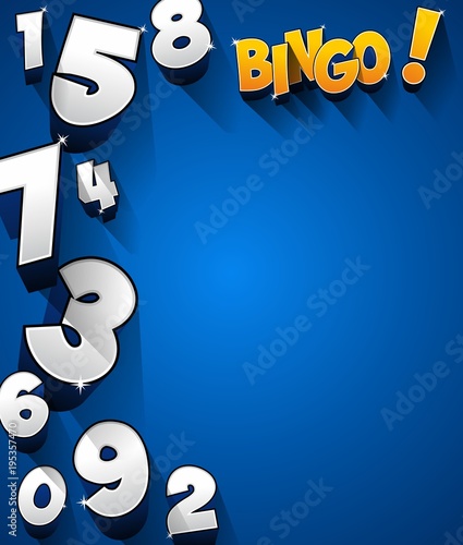 Creative Abstract Bingo Jackpot symbol vector illustration