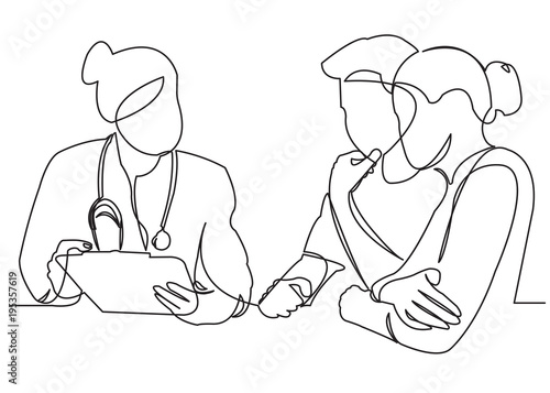 pregnant woman at a doctor's appointment