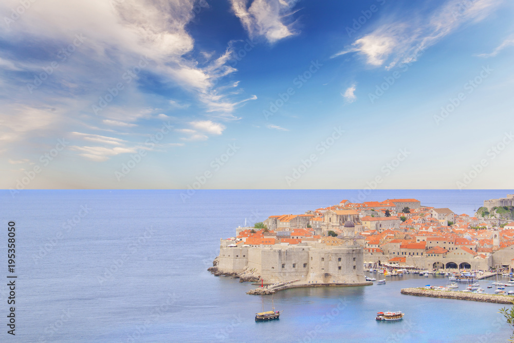 Beautiful view of the ancient city of Dubrovnik, Croatia Beautiful view of the ancient city of Dubrovnik, Croatia