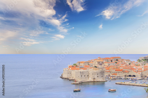 Beautiful view of the ancient city of Dubrovnik, Croatia