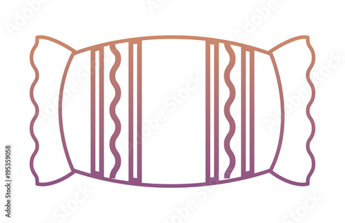 candy icon over white background, colorful design vector illustration