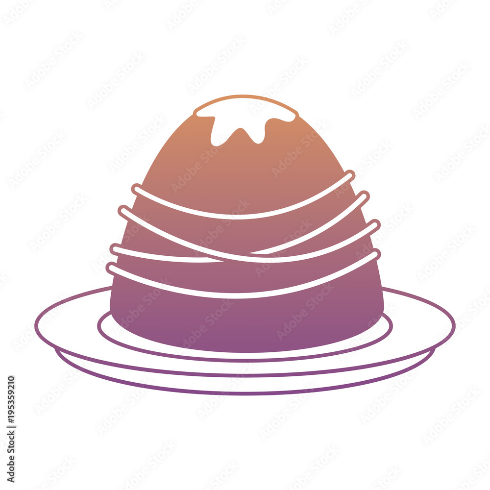 Chocolate truffle icon over white background, colorful design. vector illustration Chocolate truffle icon over white background, colorful design. vector illustration