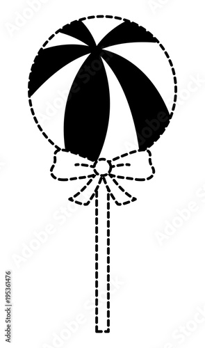 candy lollipop icon over white background, vector illustration