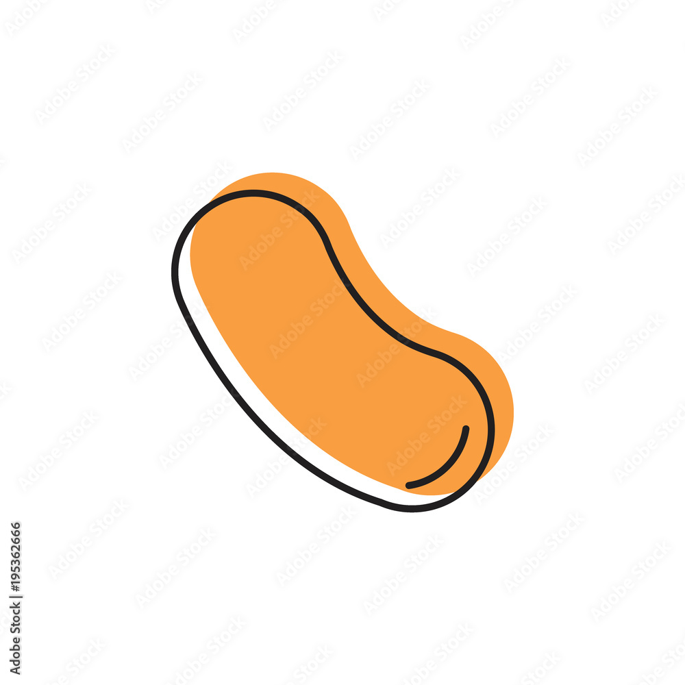 Candy icon, doodle style