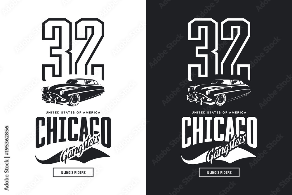 Premium Vector  Chicago t shirt design for typography