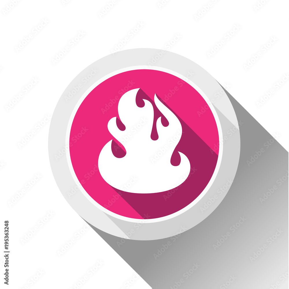Fire flames, button Fire flames, button