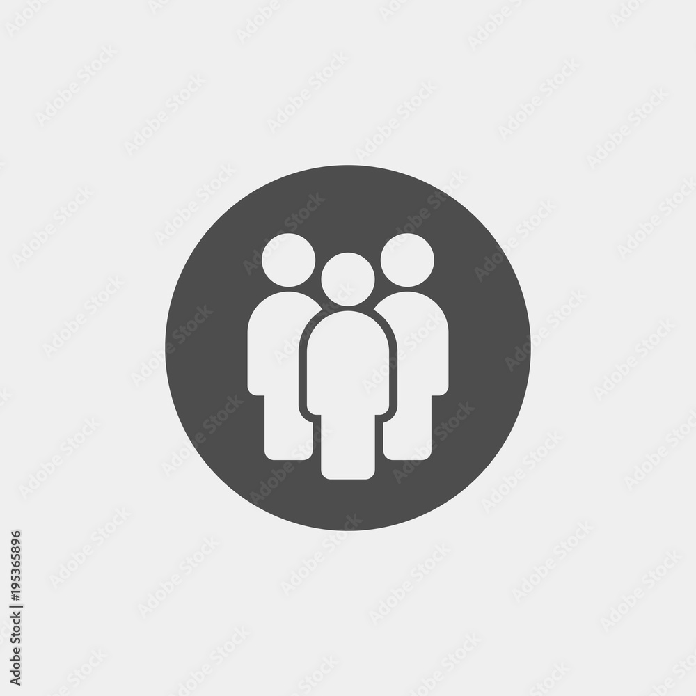 Group of people flat vector icon Group of people flat vector icon
