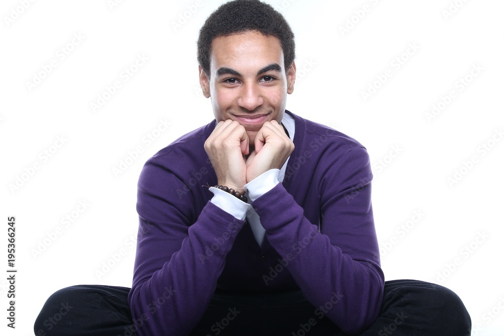 Afro young man Afro young man