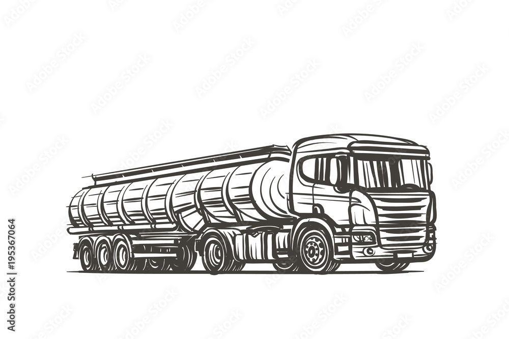 Semi Sketch Truck Stock Illustrations – 407 Semi Sketch Truck Stock  Illustrations, Vectors & Clipart - Dreamstime