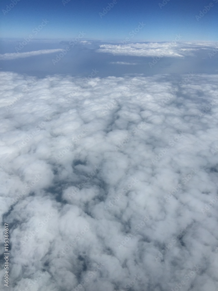 Sky and Cloud View from Airplan