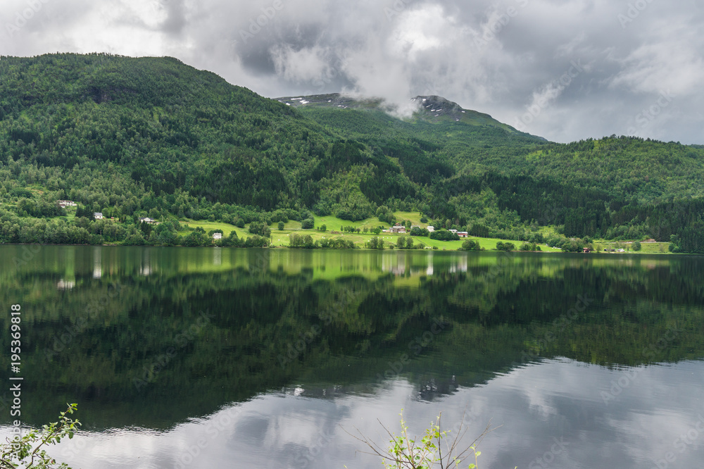 Scenic landscape in Sogn og Fjordane, Norway