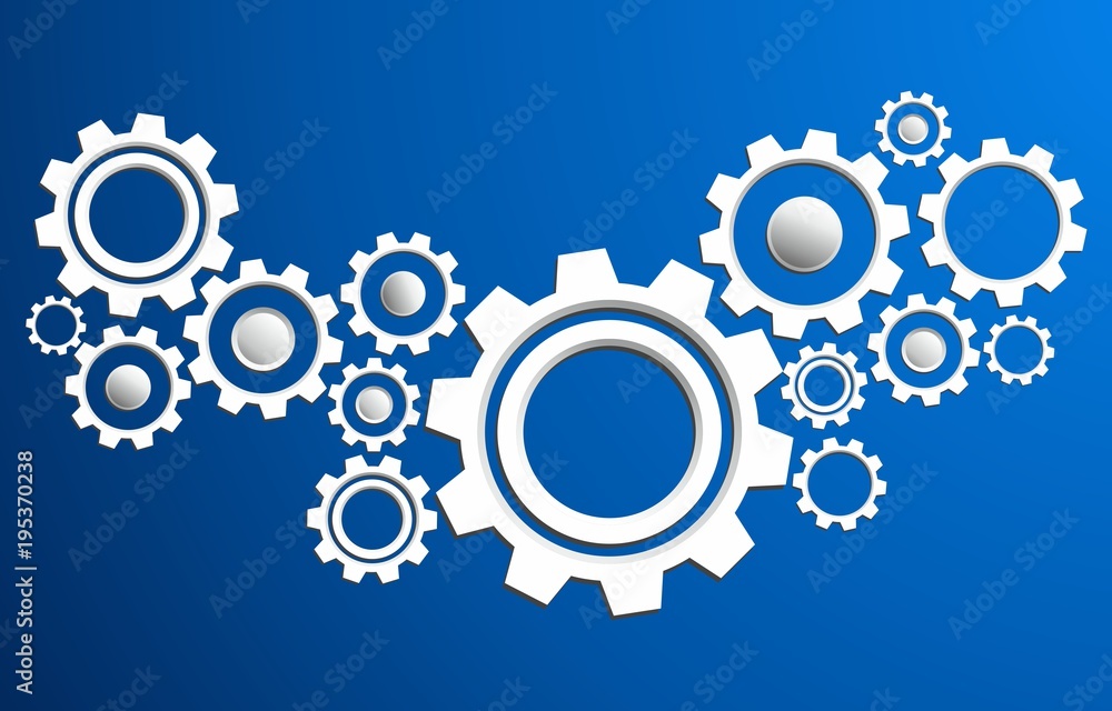 Creative Abstract Cog Wheels vector illustration