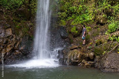 Tropical waterfalls in Costa Rica