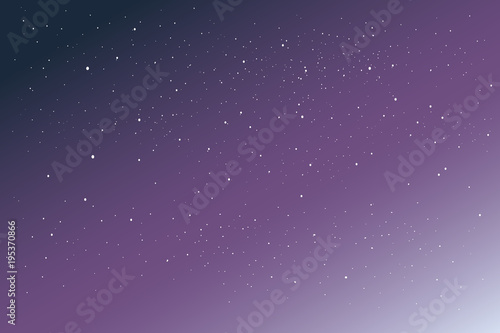 Beautiful night space landscape with stars