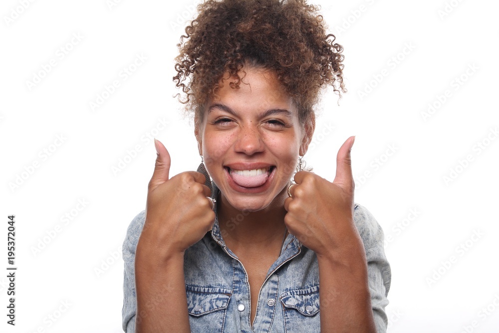 Afro woman Afro woman