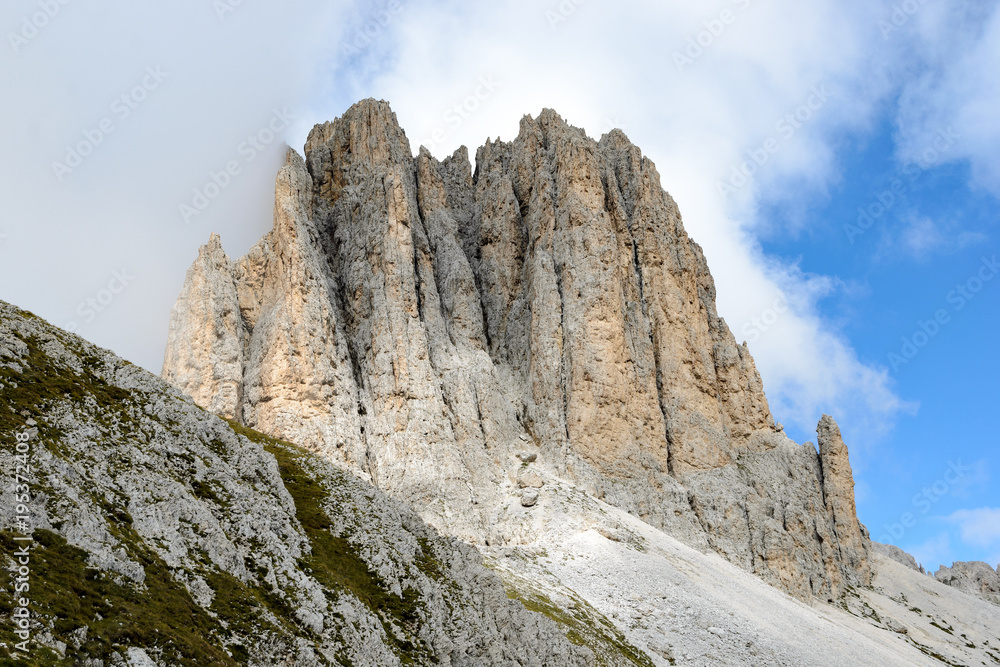 Catinaccio mountain massif summits, Dolomiti, Italy	