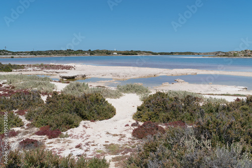 Salt lakes  Rottnest Island  Western Australia