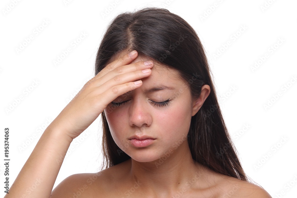 Asian woman with pain Asian woman with pain