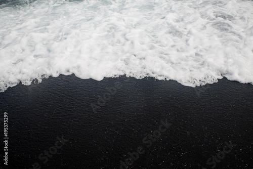 Black Sand Beach On The Island Of Maui