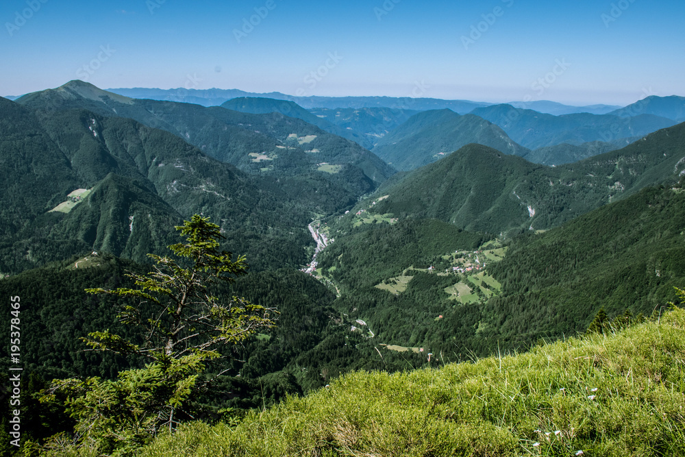 Mountain Mozic - View of Alps