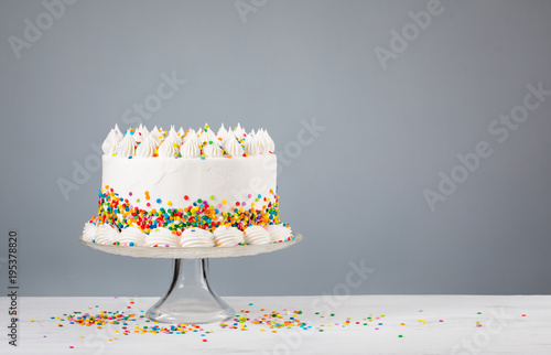 Birthday Cake with Sprinkles